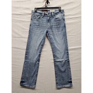 Axel Brand Mens Slim Bootcut Stretch Jeans Cave‎ Light Wash 32x30 AXMB0084